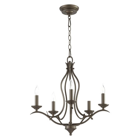 Quorum Fall Flora 5Lt Cand Oiled Bronze 613-5-86